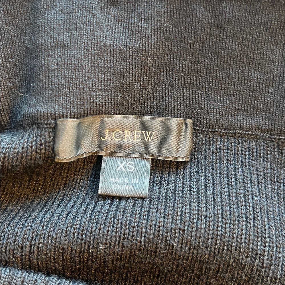 J.Crew | Merino wool sweater-knit wrap skirt | Black | Size XS - Picture 7 of 12